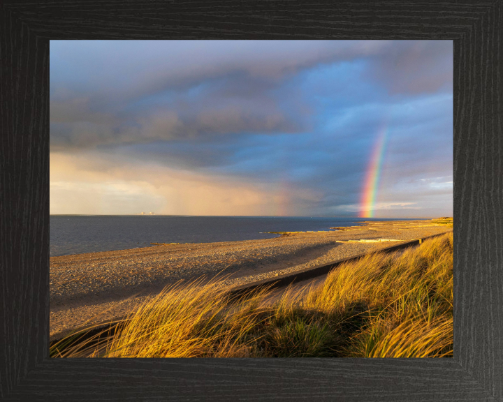 Rainbow over Fleetwood beach Lancashire Photo Print - Canvas - Framed Photo Print - Hampshire Prints