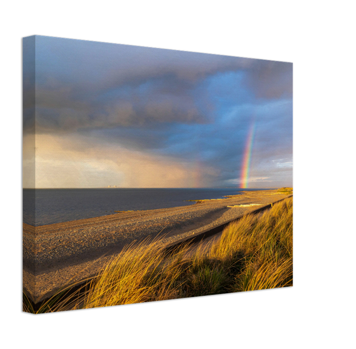 Rainbow over Fleetwood beach Lancashire Photo Print - Canvas - Framed Photo Print - Hampshire Prints