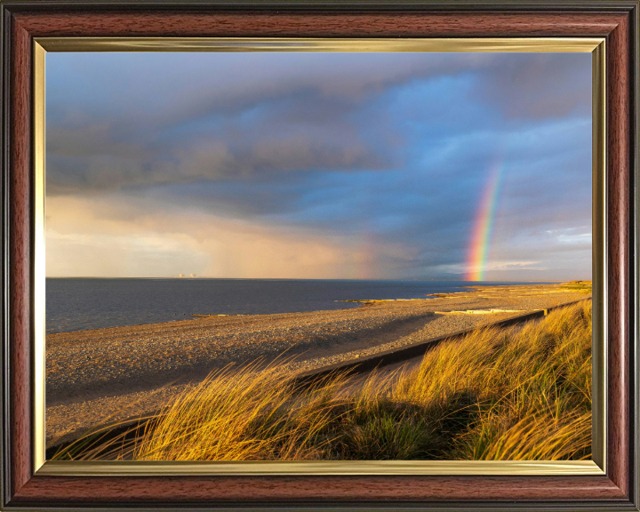 Rainbow over Fleetwood beach Lancashire Photo Print - Canvas - Framed Photo Print - Hampshire Prints