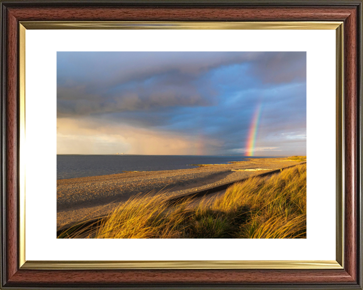 Rainbow over Fleetwood beach Lancashire Photo Print - Canvas - Framed Photo Print - Hampshire Prints