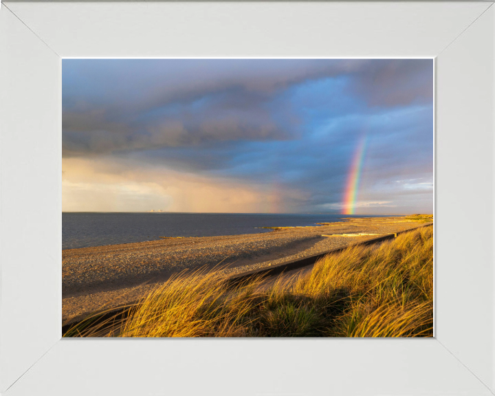 Rainbow over Fleetwood beach Lancashire Photo Print - Canvas - Framed Photo Print - Hampshire Prints