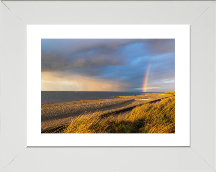 Rainbow over Fleetwood beach Lancashire Photo Print - Canvas - Framed Photo Print - Hampshire Prints