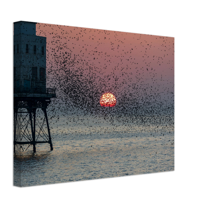 Murmurations at Fleetwood Pier Lancashire Photo Print - Canvas - Framed Photo Print - Hampshire Prints