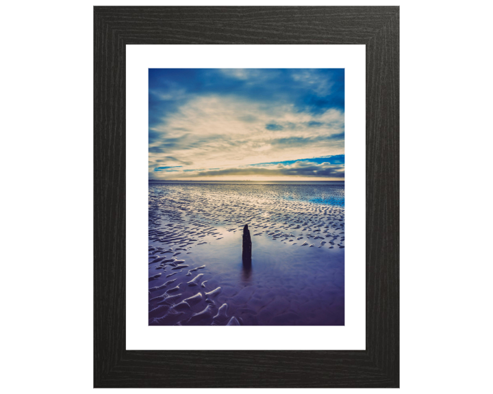 before sunset Silverdale beach Lancashire Photo Print - Canvas - Framed Photo Print - Hampshire Prints