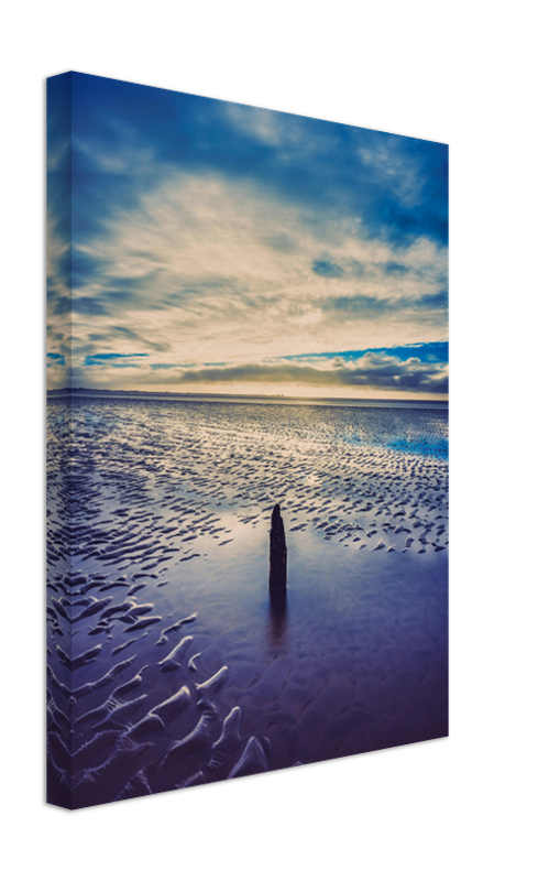 before sunset Silverdale beach Lancashire Photo Print - Canvas - Framed Photo Print - Hampshire Prints