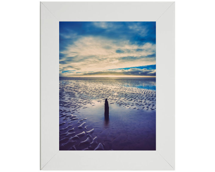 before sunset Silverdale beach Lancashire Photo Print - Canvas - Framed Photo Print - Hampshire Prints