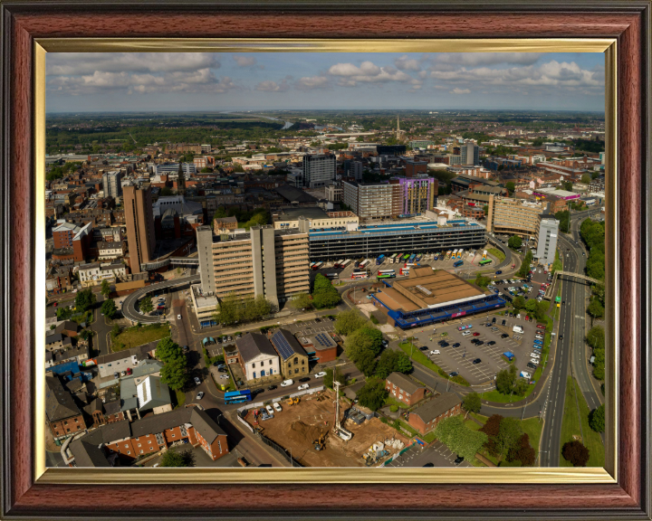 preston city centre Lancashire from above Photo Print - Canvas - Framed Photo Print - Hampshire Prints