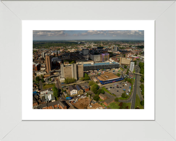 preston city centre Lancashire from above Photo Print - Canvas - Framed Photo Print - Hampshire Prints