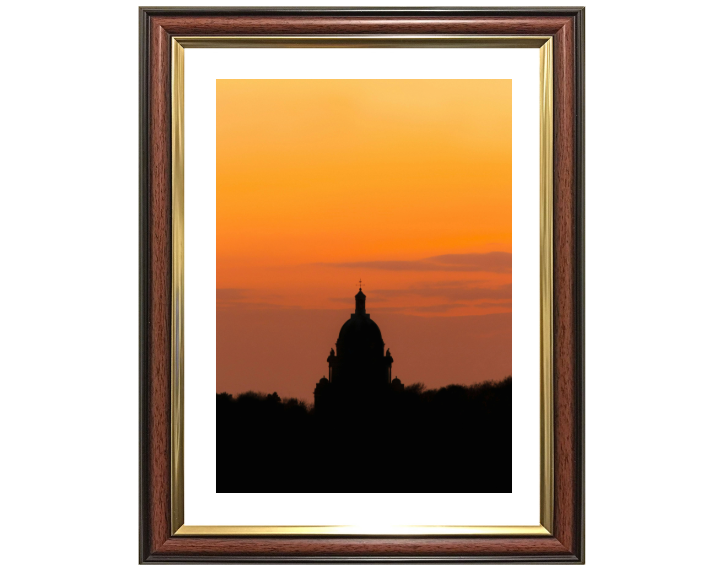 Silhouette of Ashton Memorial Lancashire at sunset Photo Print - Canvas - Framed Photo Print - Hampshire Prints