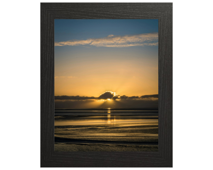 Silverdale Beach Lancashire at sunset Photo Print - Canvas - Framed Photo Print - Hampshire Prints