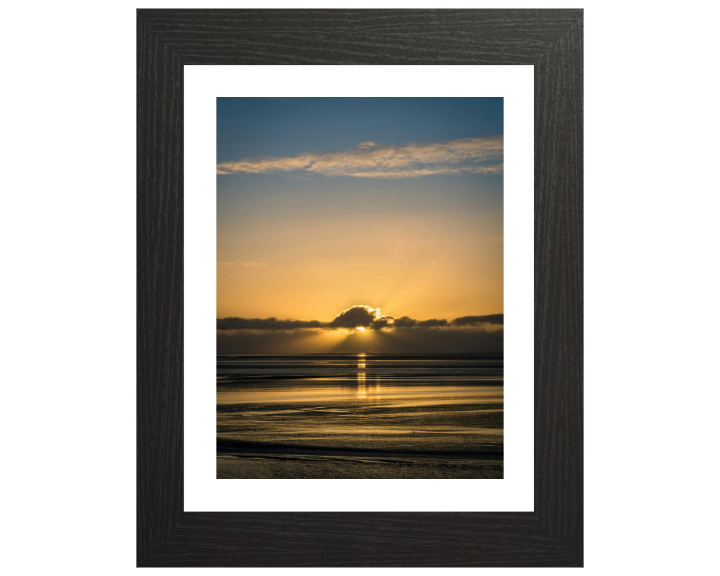 Silverdale Beach Lancashire at sunset Photo Print - Canvas - Framed Photo Print - Hampshire Prints