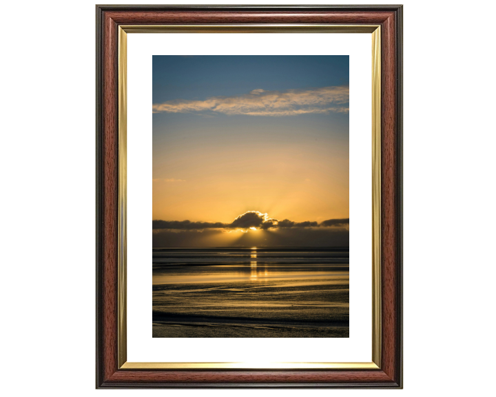 Silverdale Beach Lancashire at sunset Photo Print - Canvas - Framed Photo Print - Hampshire Prints