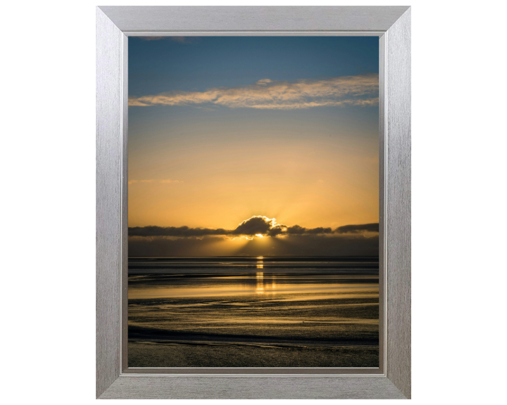 Silverdale Beach Lancashire at sunset Photo Print - Canvas - Framed Photo Print - Hampshire Prints