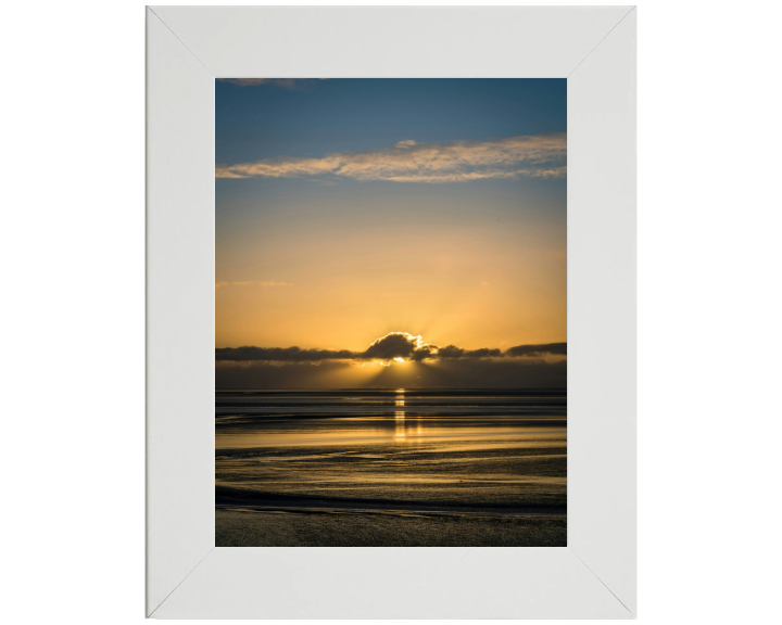 Silverdale Beach Lancashire at sunset Photo Print - Canvas - Framed Photo Print - Hampshire Prints