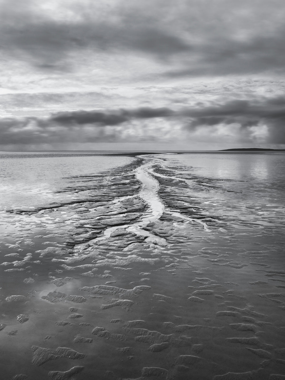 Silverdale beach Lancashire black and white Photo Print - Canvas - Framed Photo Print - Hampshire Prints