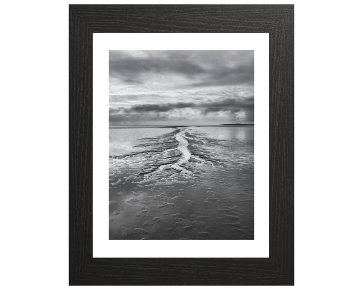 Silverdale beach Lancashire black and white Photo Print - Canvas - Framed Photo Print - Hampshire Prints