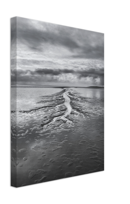 Silverdale beach Lancashire black and white Photo Print - Canvas - Framed Photo Print - Hampshire Prints