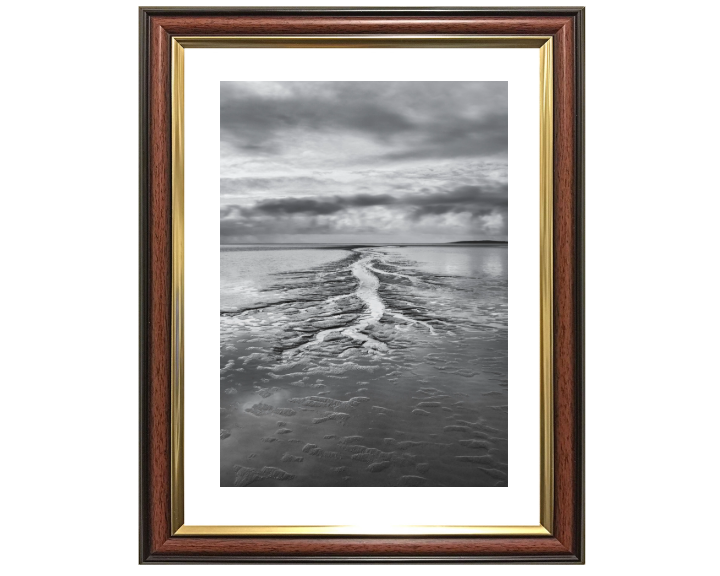 Silverdale beach Lancashire black and white Photo Print - Canvas - Framed Photo Print - Hampshire Prints