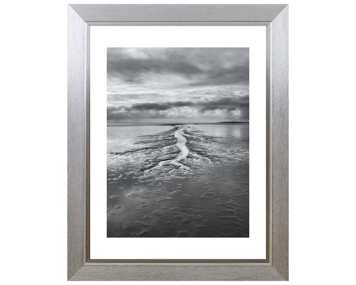 Silverdale beach Lancashire black and white Photo Print - Canvas - Framed Photo Print - Hampshire Prints