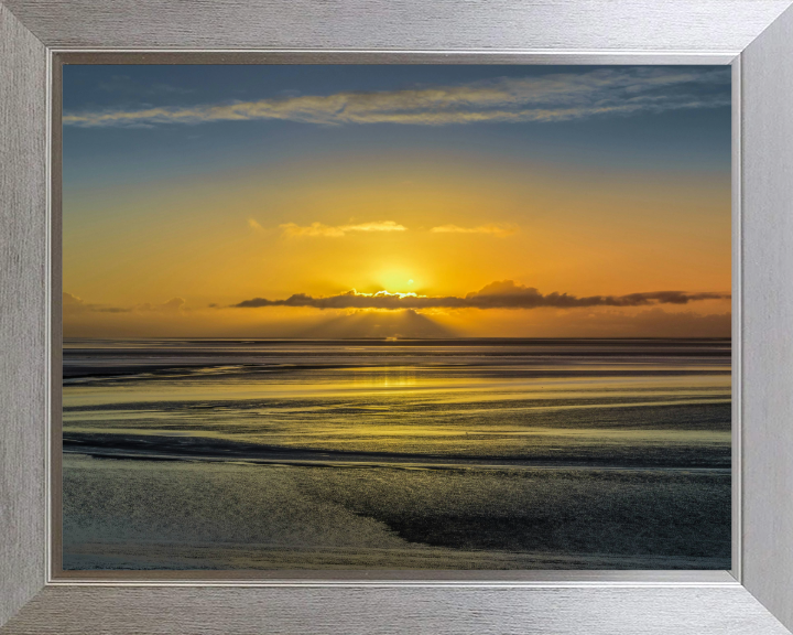 Silverdale beach Lancashire at sunset Photo Print - Canvas - Framed Photo Print - Hampshire Prints