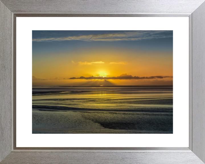 Silverdale beach Lancashire at sunset Photo Print - Canvas - Framed Photo Print - Hampshire Prints