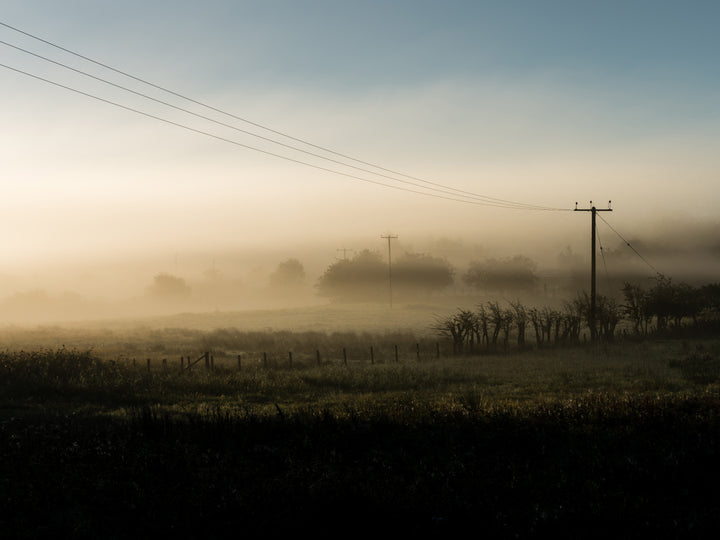 silverdale lancashire surrounded by mist Photo Print - Canvas - Framed Photo Print - Hampshire Prints