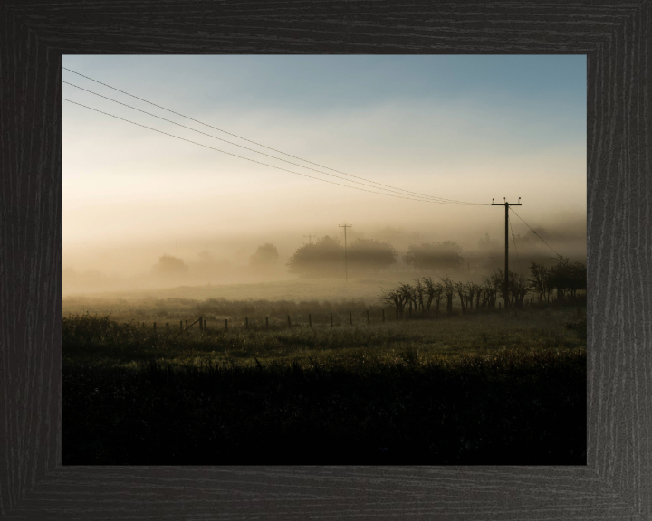 silverdale lancashire surrounded by mist Photo Print - Canvas - Framed Photo Print - Hampshire Prints