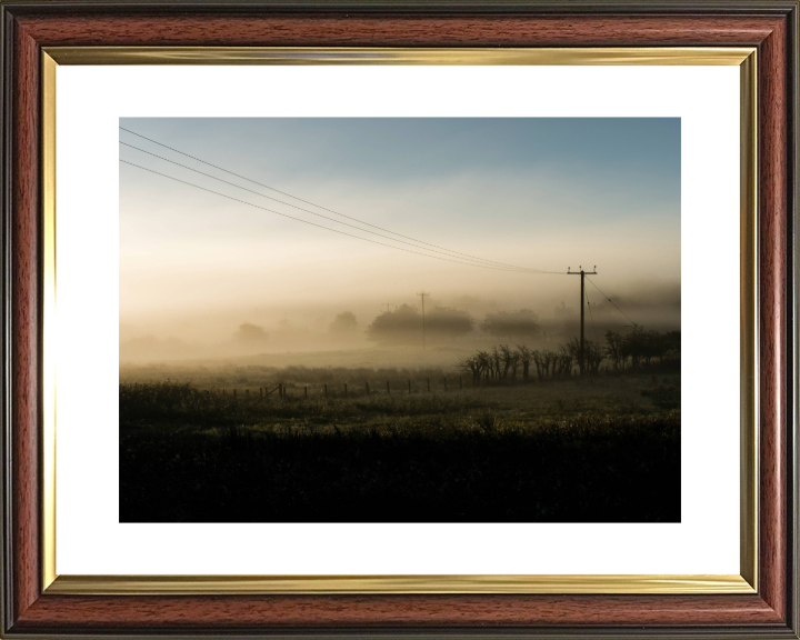 silverdale lancashire surrounded by mist Photo Print - Canvas - Framed Photo Print - Hampshire Prints