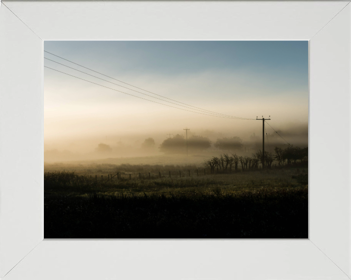 silverdale lancashire surrounded by mist Photo Print - Canvas - Framed Photo Print - Hampshire Prints