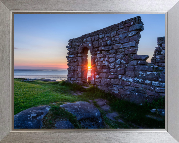 St Patricks Chapel sunset heysham Lancashire Photo Print - Canvas - Framed Photo Print - Hampshire Prints