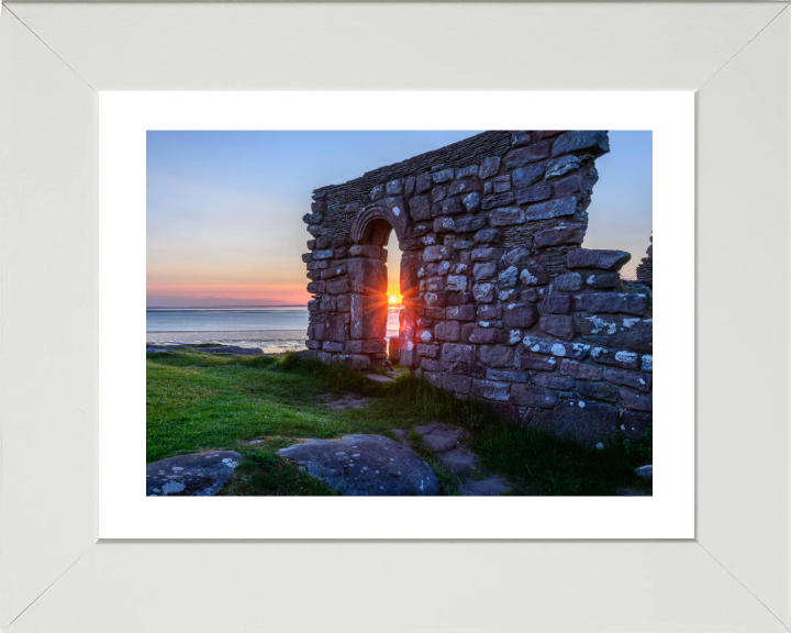 St Patricks Chapel sunset heysham Lancashire Photo Print - Canvas - Framed Photo Print - Hampshire Prints