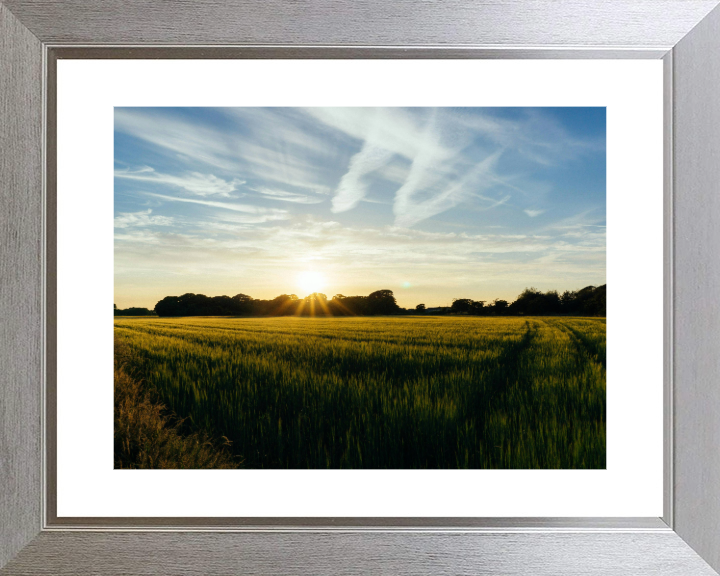 Sunset at Preesall Lancashire Photo Print - Canvas - Framed Photo Print - Hampshire Prints