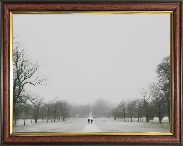 snow covered Towneley Park Burnley Lancashire Photo Print - Canvas - Framed Photo Print - Hampshire Prints