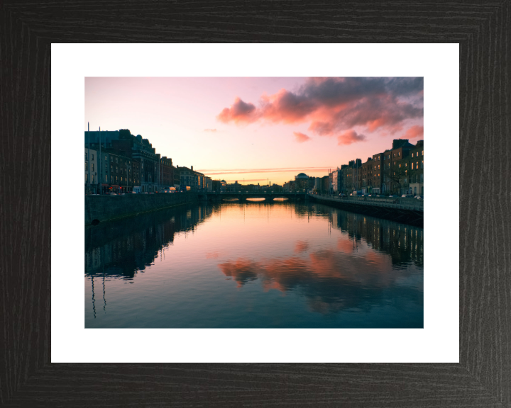 Dublin Ireland at sunset Photo Print - Canvas - Framed Photo Print - Hampshire Prints