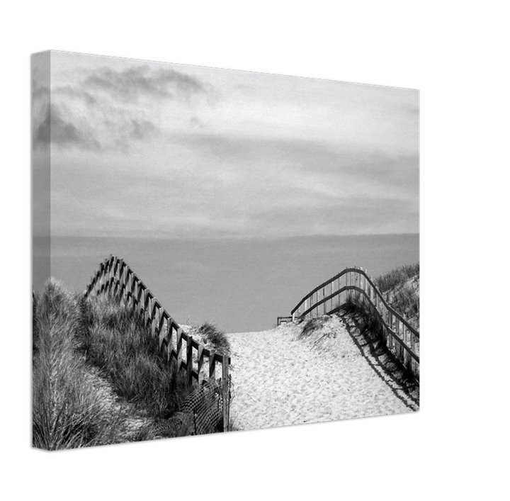 Path to Horsey Gap beach Norfolk black and white Photo Print - Canvas - Framed Photo Print - Hampshire Prints