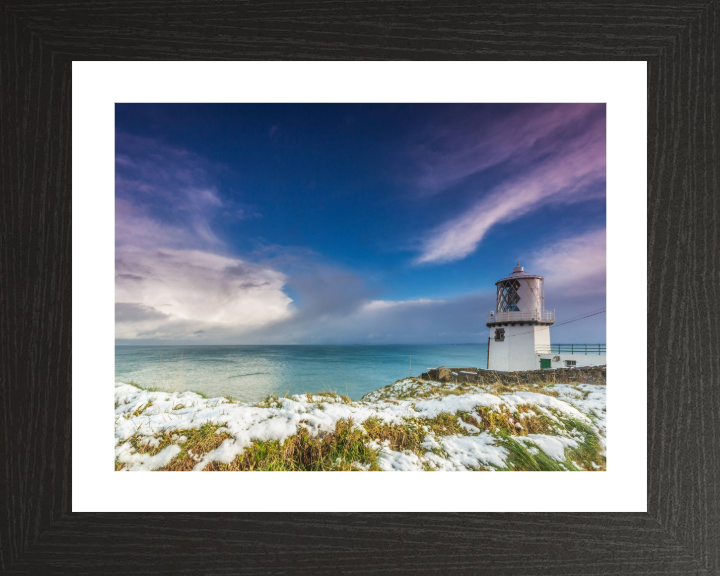 Blackhead Lighthouse County Antrim Northern Ireland in winter Photo Print - Canvas - Framed Photo Print - Hampshire Prints