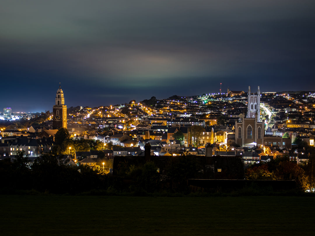 Cork city ireland at night Photo Print - Canvas - Framed Photo Print - Hampshire Prints