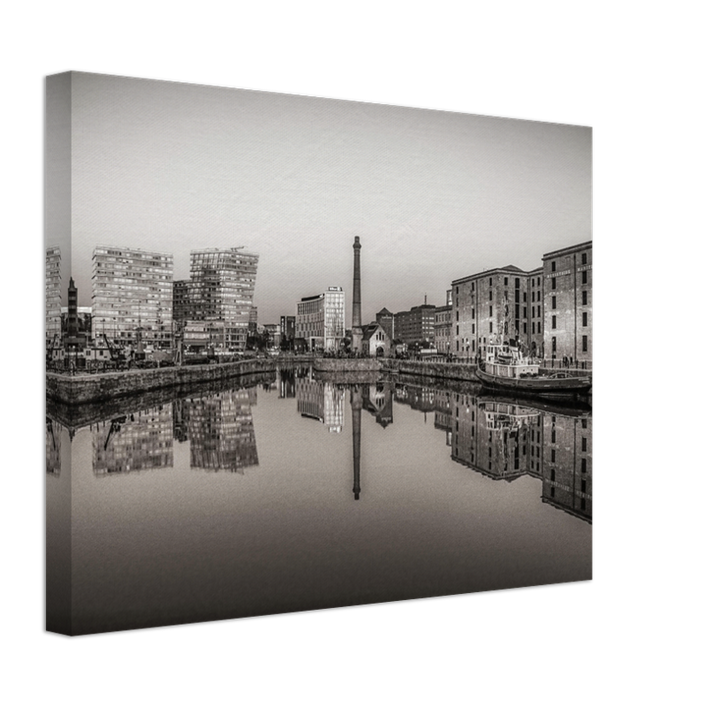 Liverpool docks in black and white Photo Print - Canvas - Framed Photo Print - Hampshire Prints