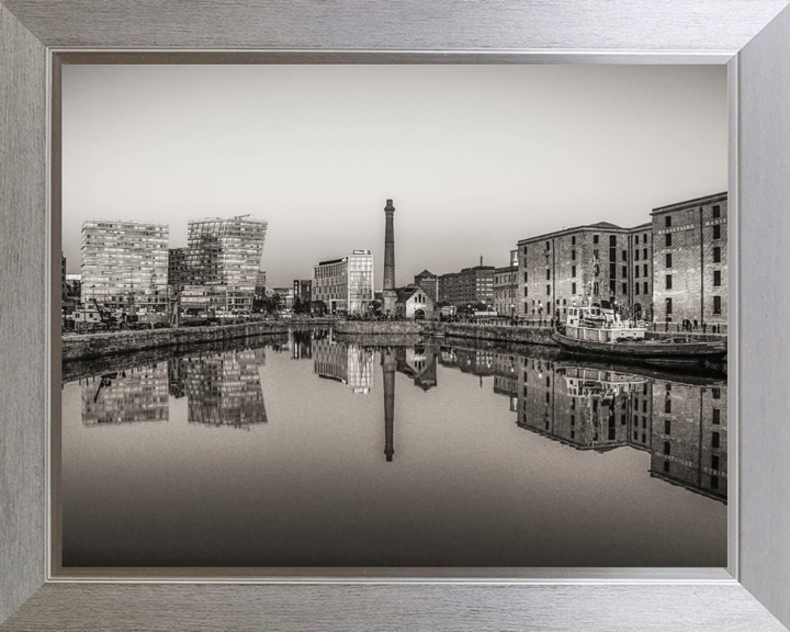 Liverpool docks in black and white Photo Print - Canvas - Framed Photo Print - Hampshire Prints