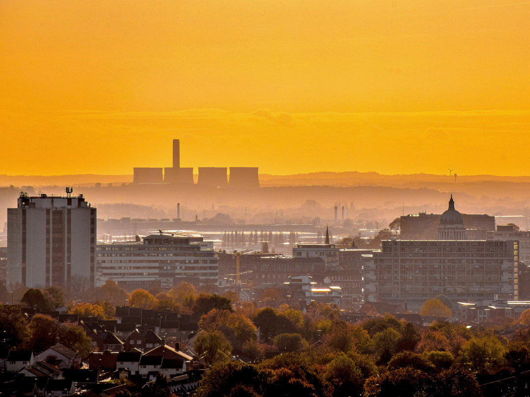 Autumn sunset Nottingham Photo Print - Canvas - Framed Photo Print - Hampshire Prints