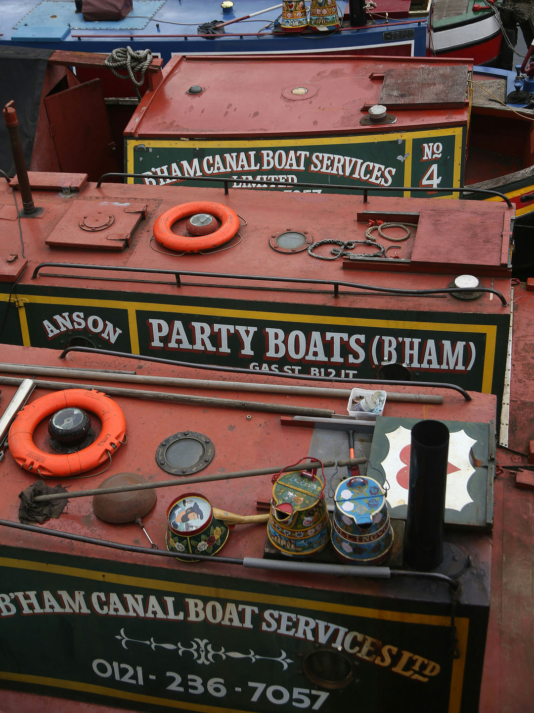 Canal Boats at Birmingham Photo Print - Canvas - Framed Photo Print - Hampshire Prints