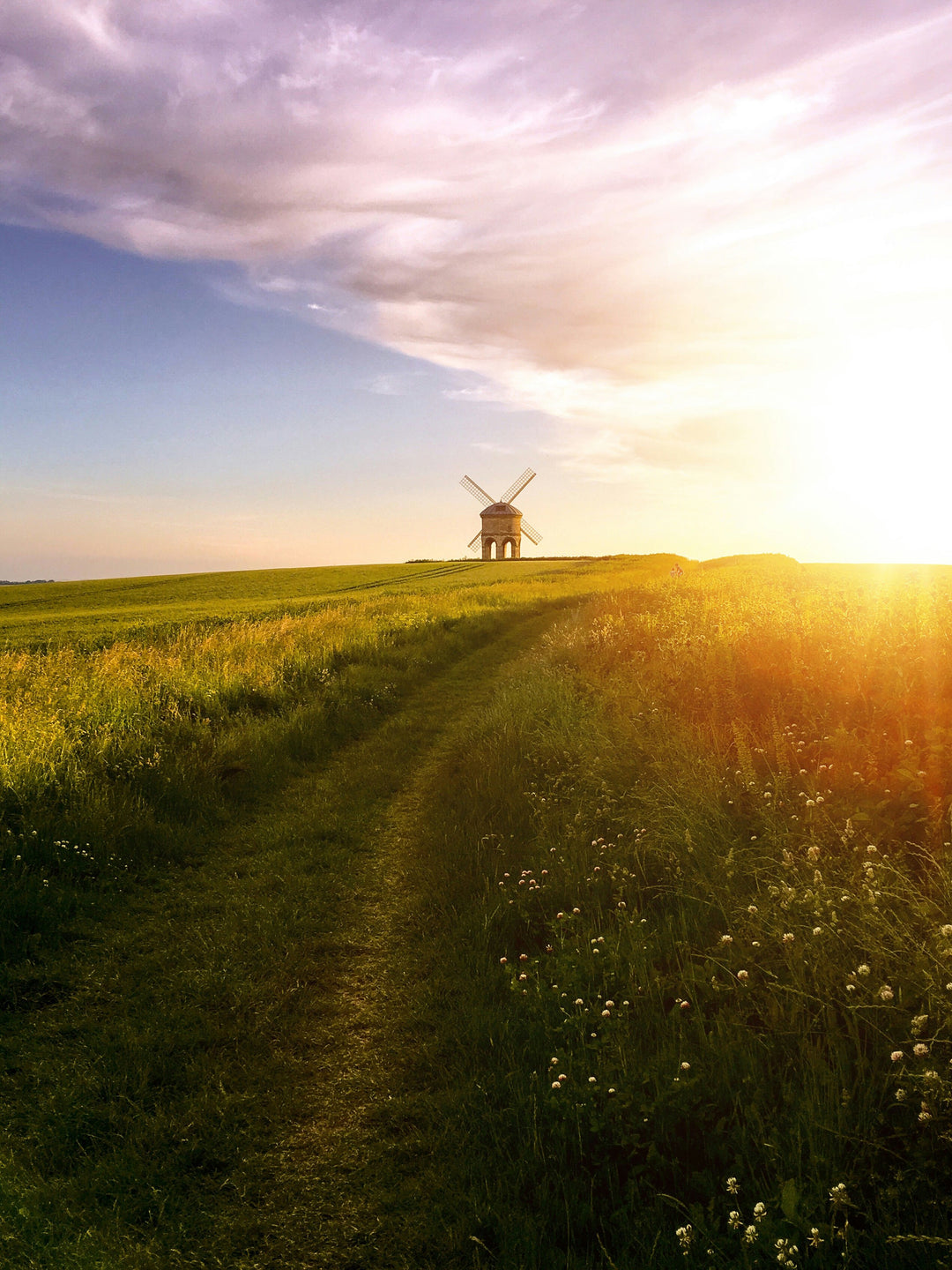 Chesterton Windmill at sunset Photo Print - Canvas - Framed Photo Print - Hampshire Prints