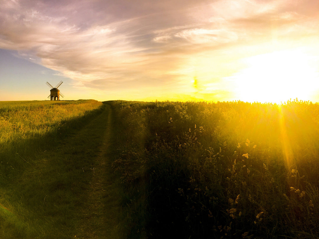 Chesterton Windmill sunset in Autumn Photo Print - Canvas - Framed Photo Print - Hampshire Prints