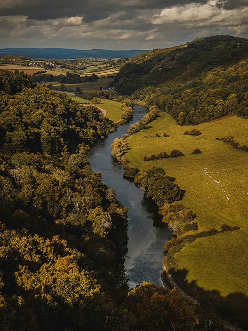 River Wye from above Photo Print - Canvas - Framed Photo Print - Hampshire Prints