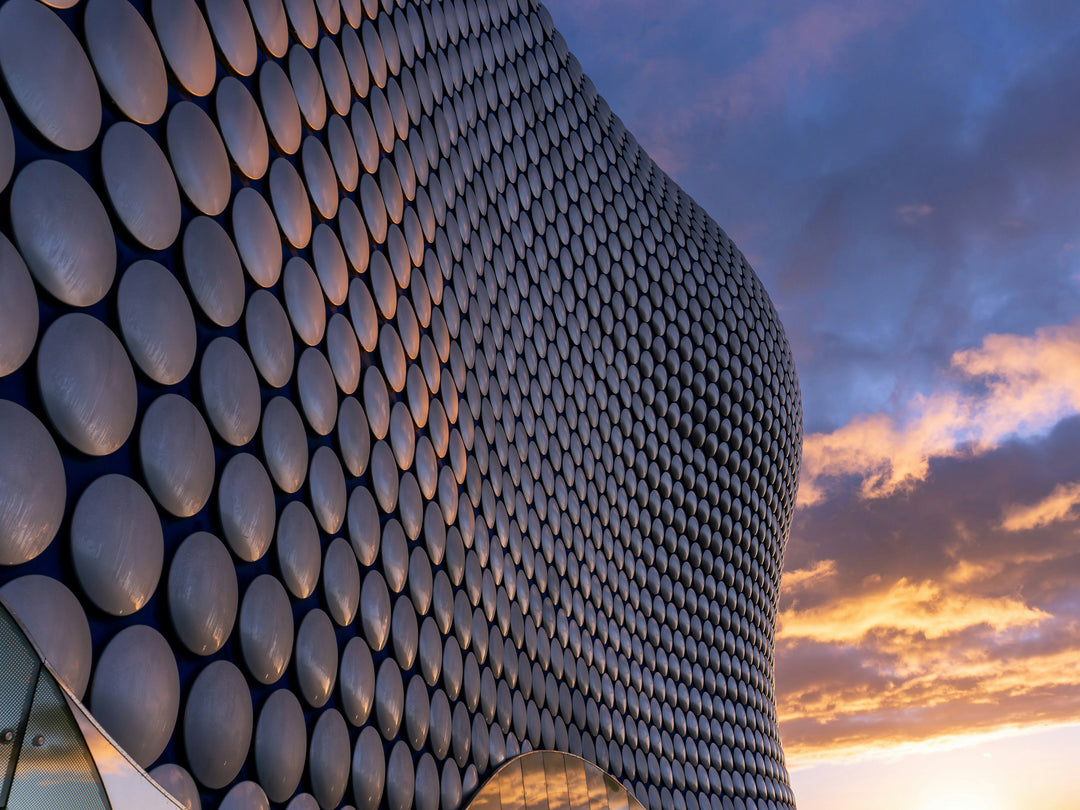 Selfridges building Birmingham at sunset Photo Print - Canvas - Framed Photo Print - Hampshire Prints