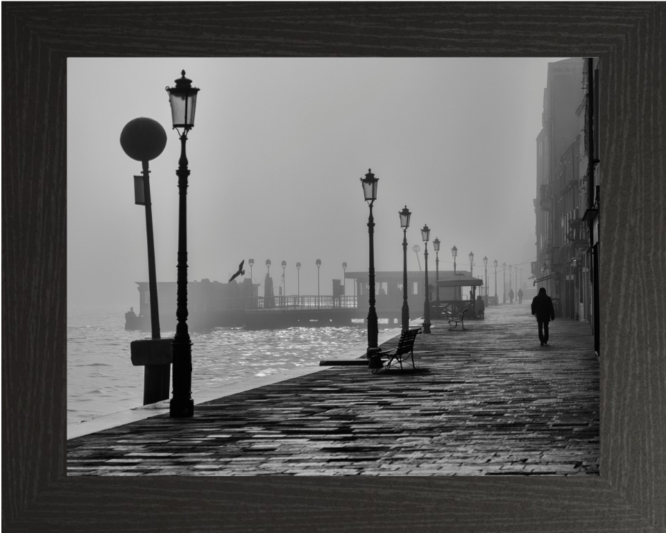 Venice Italy black and white Photo Print - Canvas - Framed Photo Print - Hampshire Prints