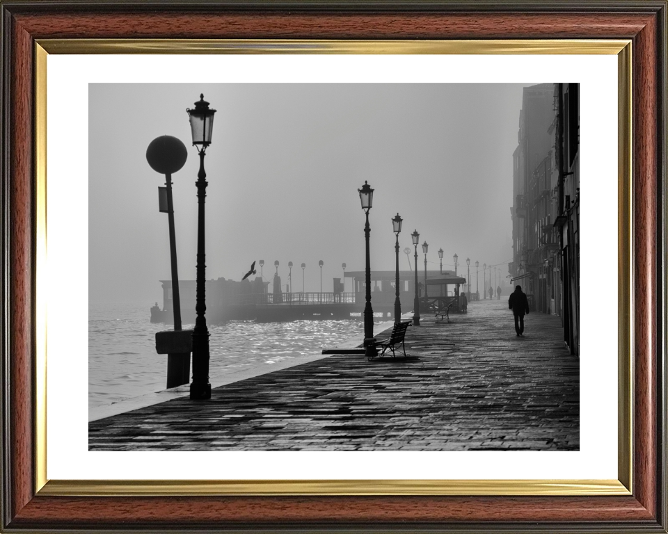 Venice Italy black and white Photo Print - Canvas - Framed Photo Print - Hampshire Prints