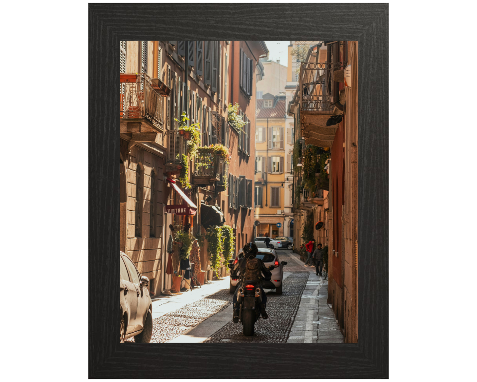 the streets of Milan Italy Photo Print - Canvas - Framed Photo Print - Hampshire Prints