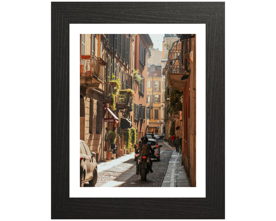 the streets of Milan Italy Photo Print - Canvas - Framed Photo Print - Hampshire Prints