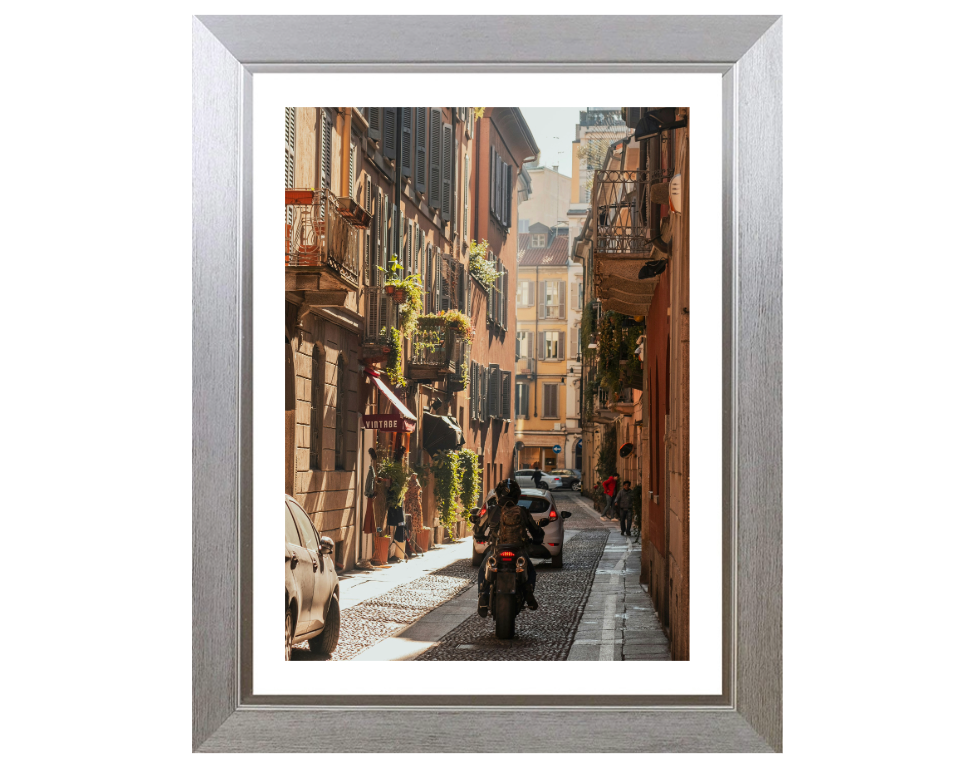 the streets of Milan Italy Photo Print - Canvas - Framed Photo Print - Hampshire Prints